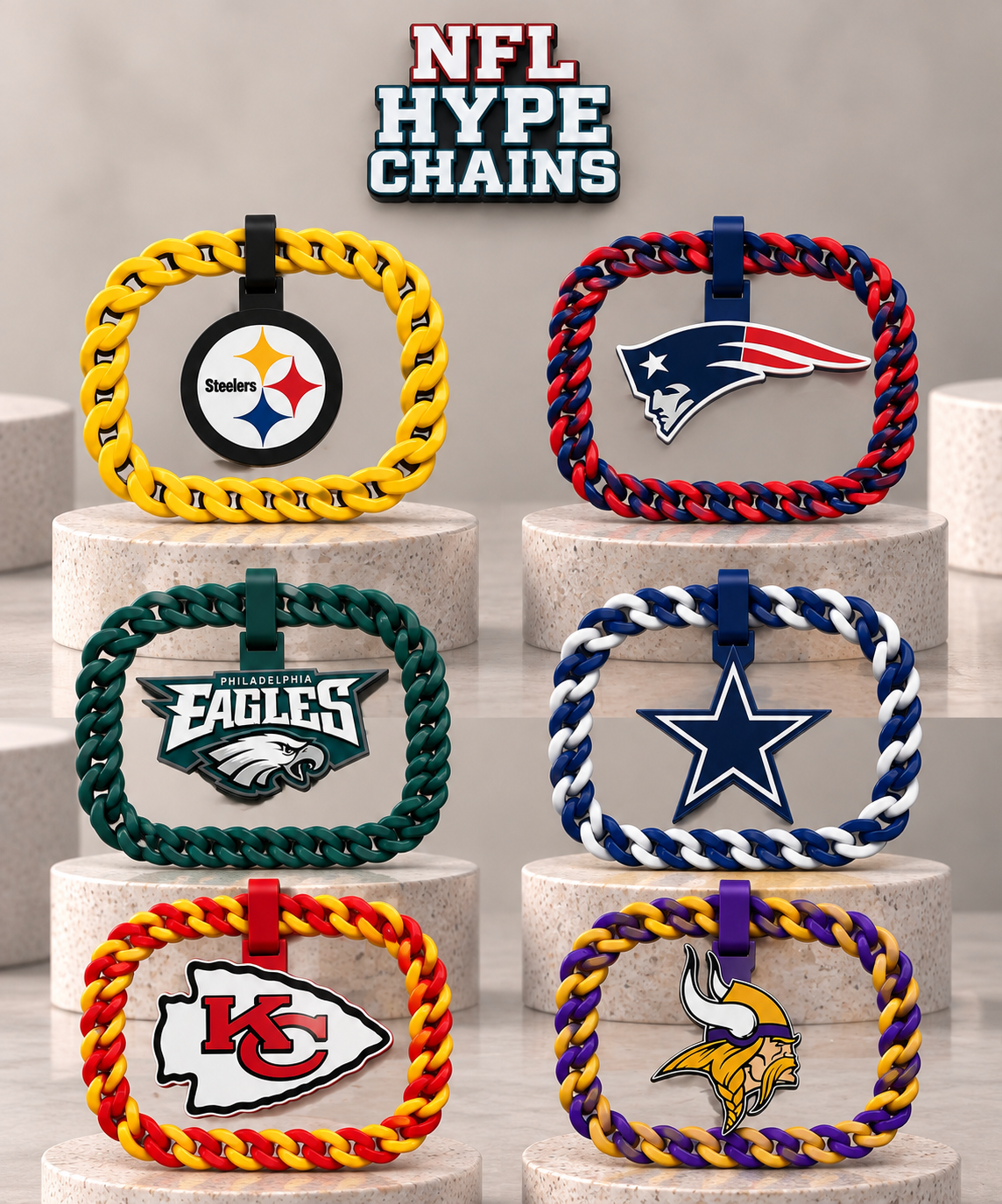 3D Printed Hype Chain – Sports Team Edition
