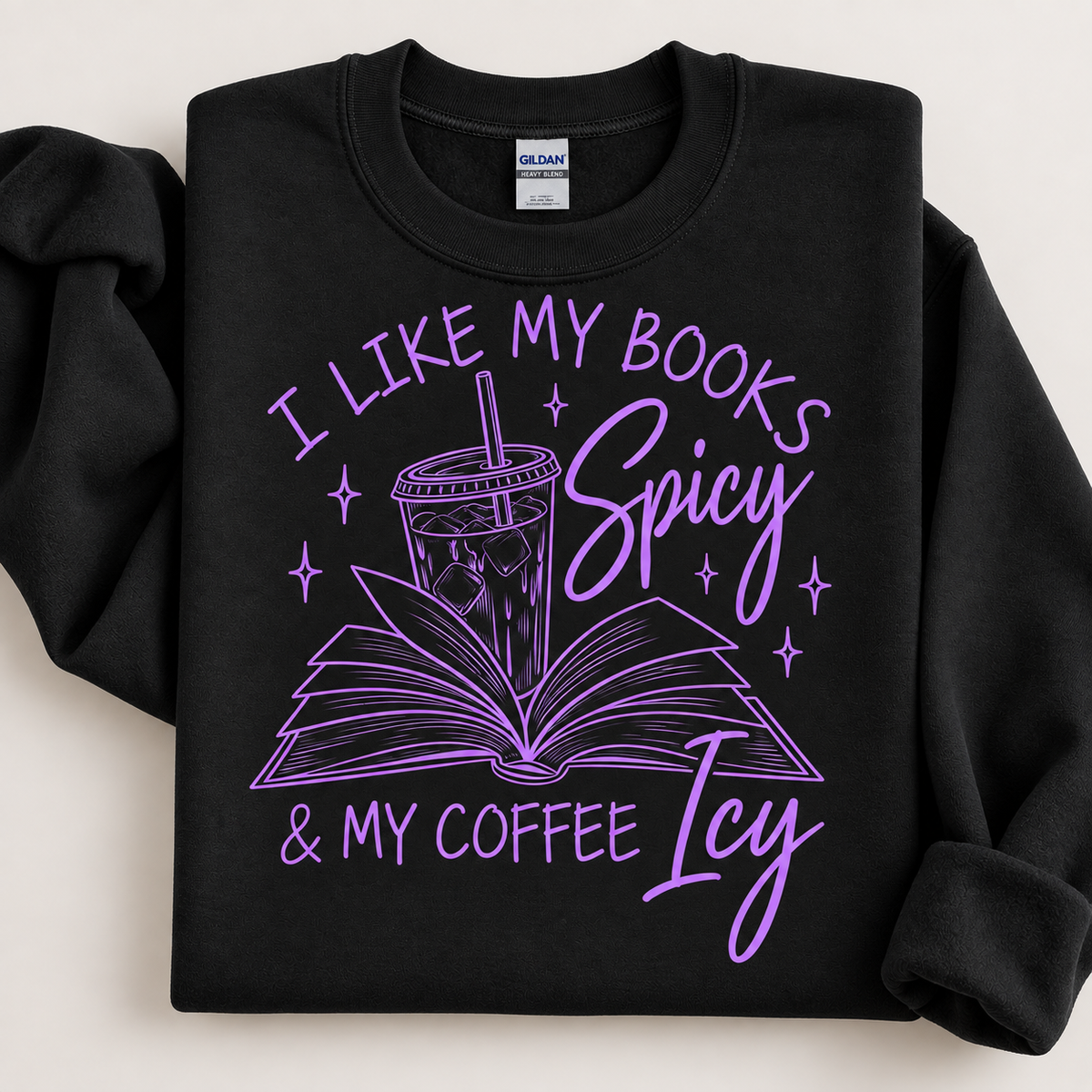 Book Spicy Coffee Icy Crewneck