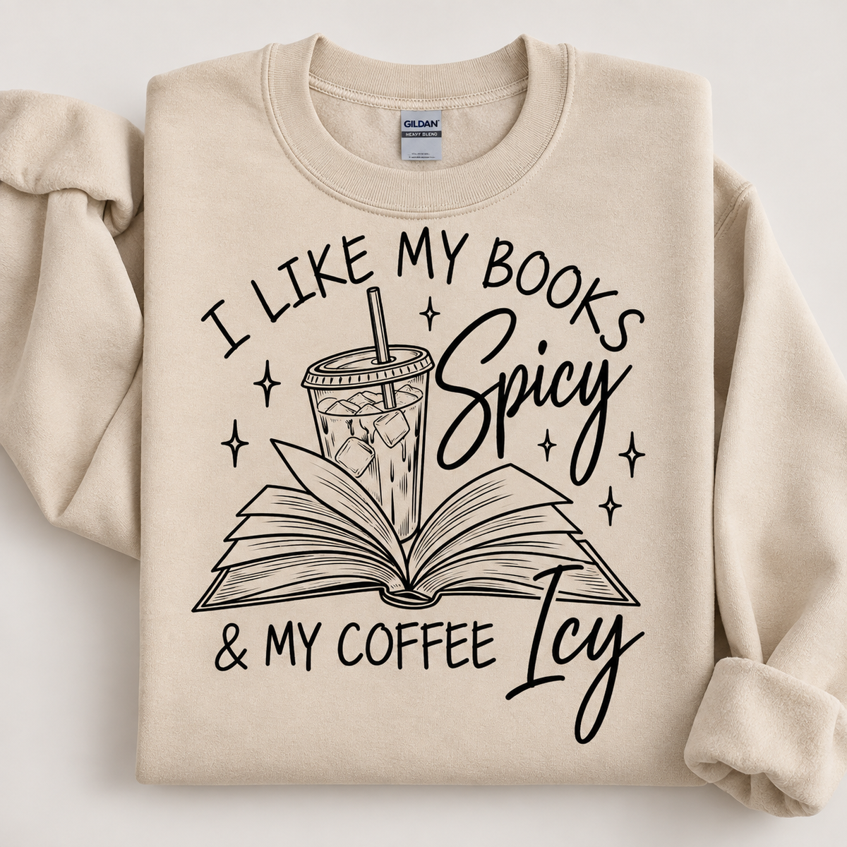 Book Spicy Coffee Icy Crewneck