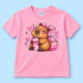 Cute Capybara Girls Youth T-Shirt