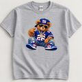 NY Football Bear Adult T-Shirt