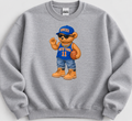 NY Basketball Bear Crewneck Sweatshirt
