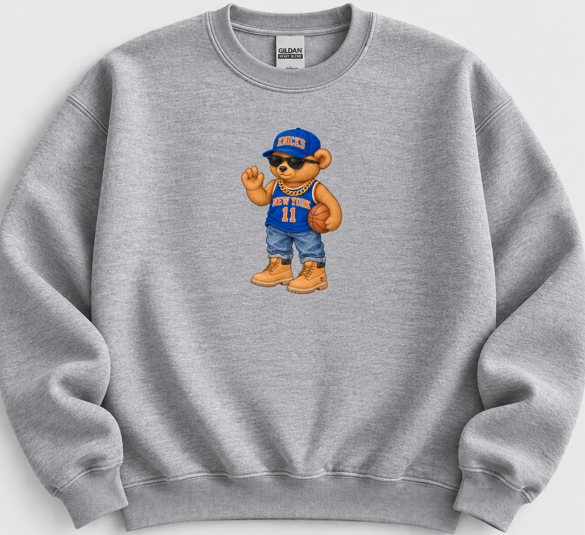 NY Basketball Bear youth Crewneck