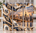 NY Yankees Luxury Inspired 20oz Skinny Tumbler