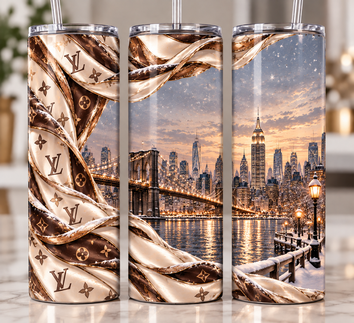 Luxury Inspired 20oz Skinny Tumbler