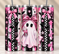 Pink Bow Ghost 20oz Skinny Tumbler